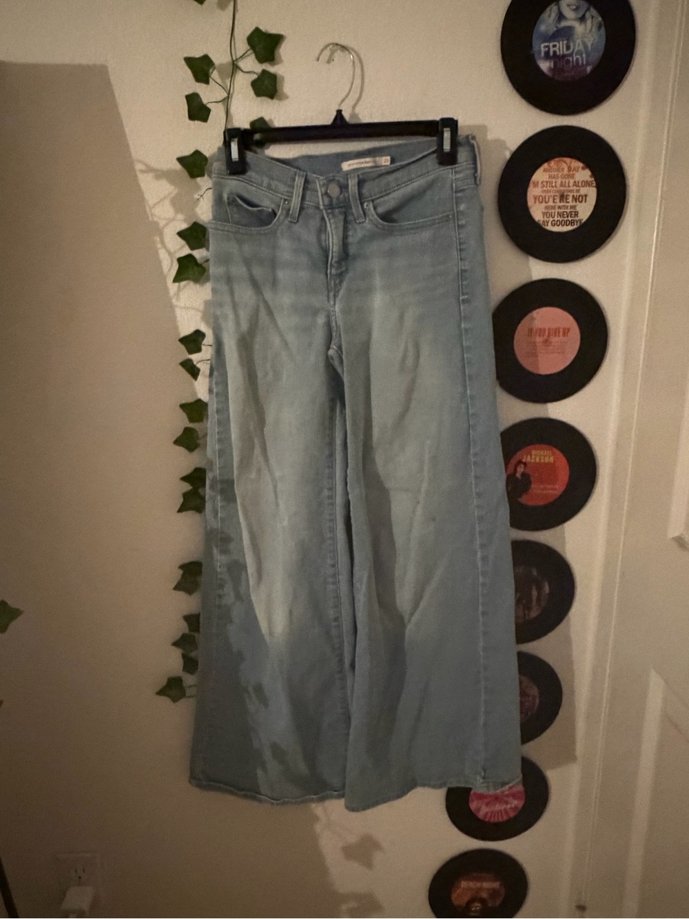 Levi's Light Blue Wide-Leg Jeans